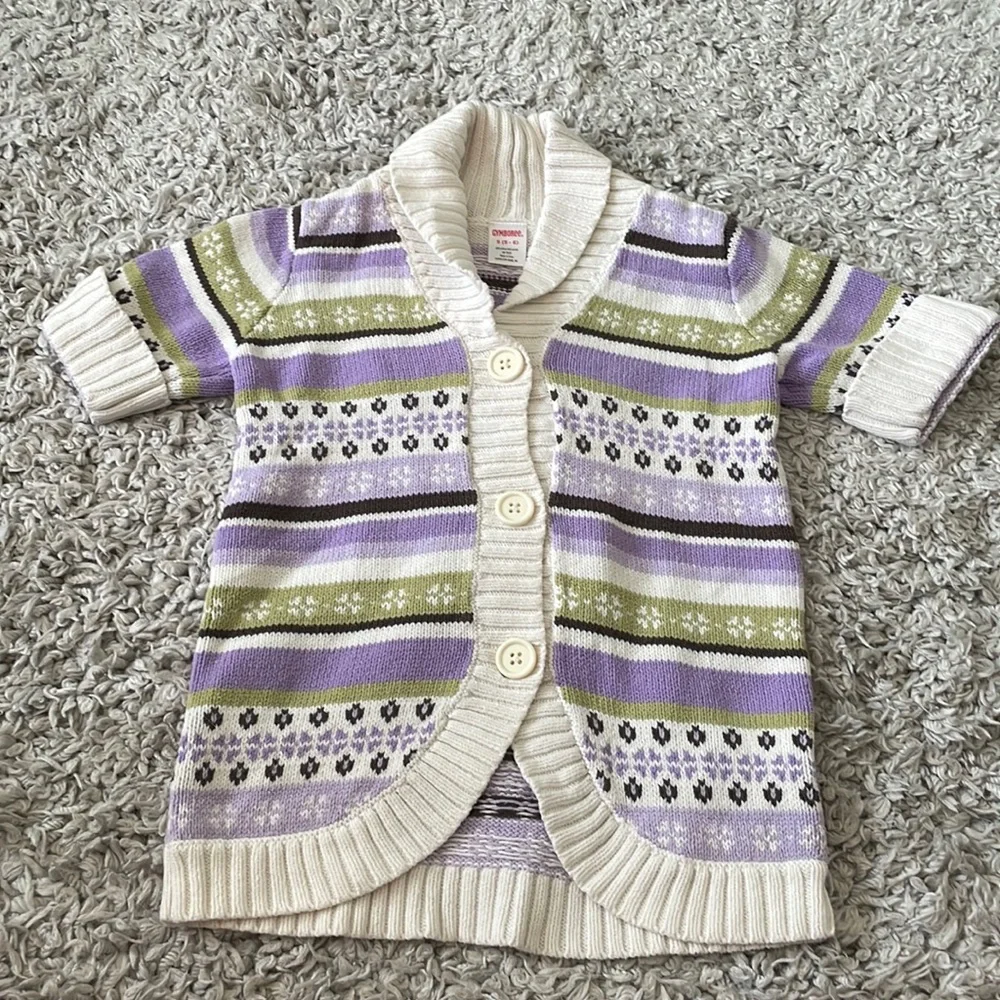 2010 Gymboree “Cowgirls At Heart” Fair Isle Cardigan, Size S (5-6)